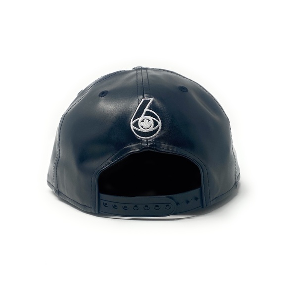 6 Visions - The Cap Guys TCG / Inspired Exclusives PU Black/White Snapback Cap - Picture 5 of 7